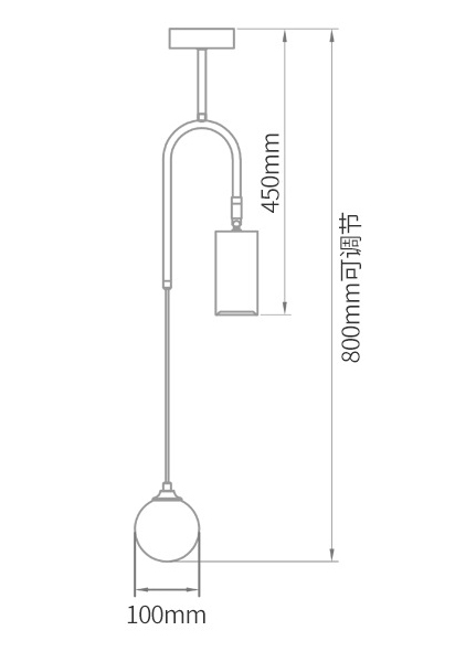 Потолочный светильник Ando Wooden Metal Brass Light 2 плафона в Екатеринбурге