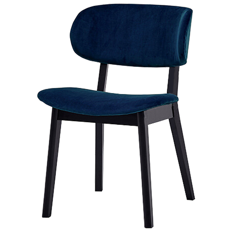 Стул Mungan Stool blue Черный Сапфирово-синий в Екатеринбурге | Loft Concept 