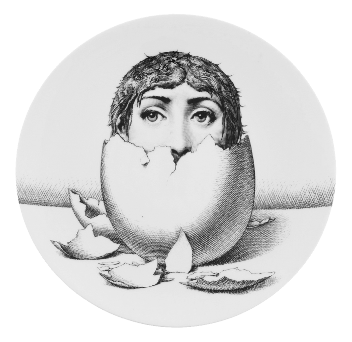 Декоративная тарелка Fornasetti 30.CR.BW.R01-258 Черный Декоративная тарелка Fornasetti 30.CR.BW.R01-258 Черный в Екатеринбурге | Loft Concept
