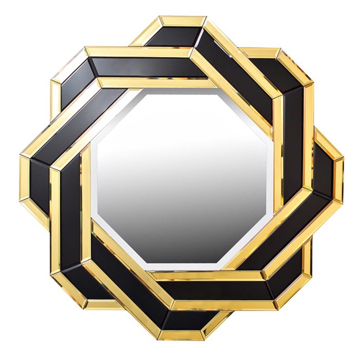 Зеркало Knot octagonal Black & Gold Mirror  в Екатеринбурге | Loft Concept 