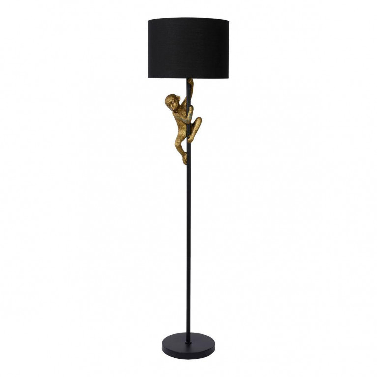 Торшер Climbing Monkey floor lamp Черный Золотой в Екатеринбурге | Loft Concept 