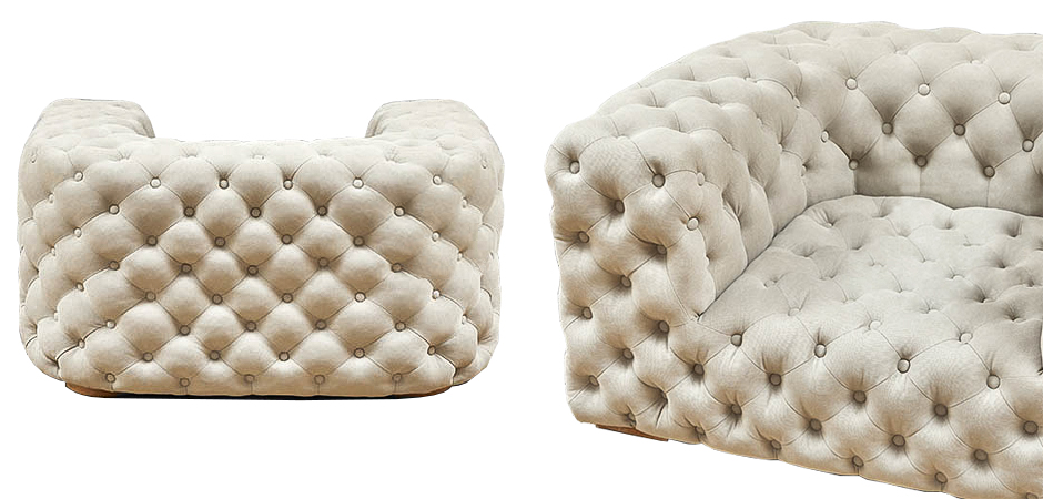 Кресло Soho Tufted Milk Armchair Кресло Soho Tufted Milk Armchair - Loft-Concept в Екатеринбурге