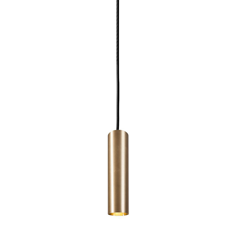 Подвесной светильник Luis Trumpet Tube Brass Lamp 25 Латунь в Екатеринбурге | Loft Concept 