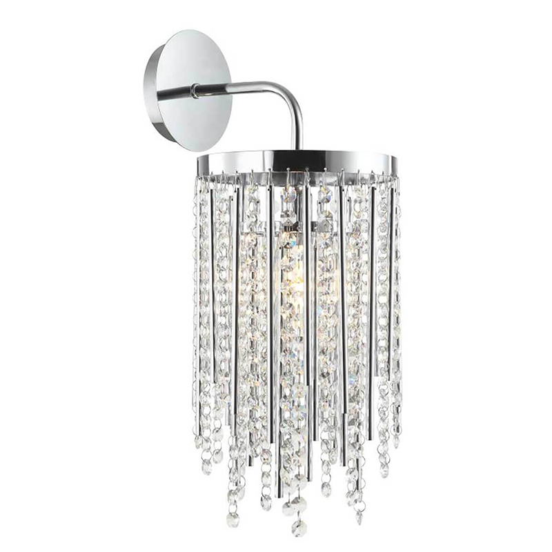 Бра Crystal Wind Chimes Chrome Wall Lamp Хром Прозрачный в Екатеринбурге | Loft Concept 