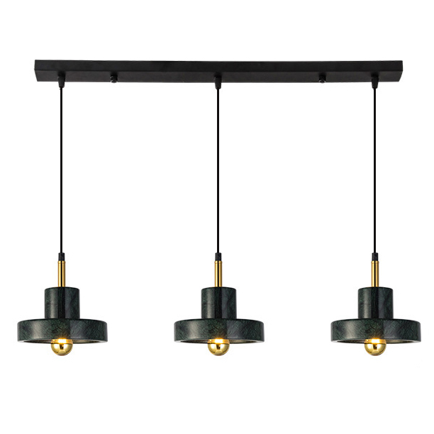 Люстра Tom Dixon Stone Pendant Black 3 Черный Золотой в Екатеринбурге | Loft Concept 