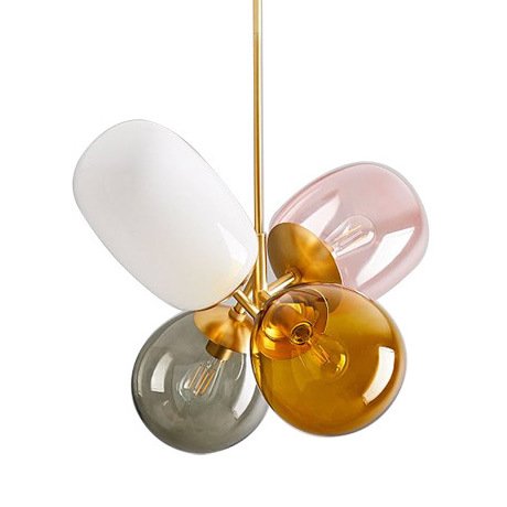 Люстра Candies Modern Balloon Glass Chandelier Золотой Мульти в Екатеринбурге | Loft Concept 