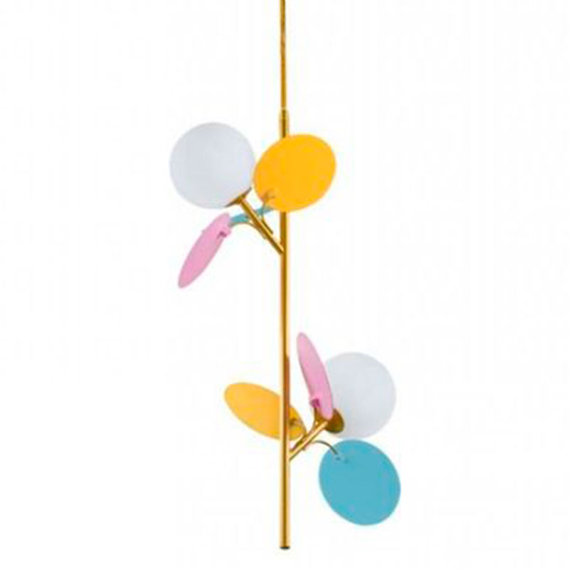 Люстра MATISSE Pendant Double multicolor Мульти Золотой Белый в Екатеринбурге | Loft Concept 