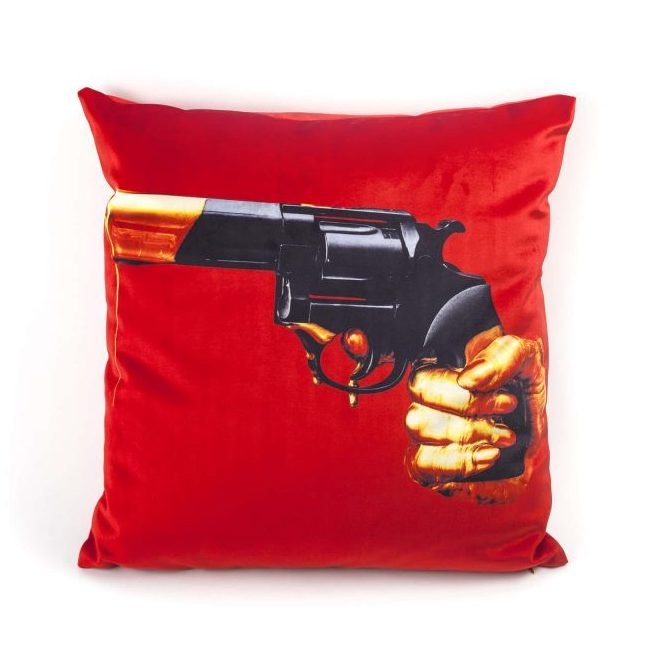 Подушка Seletti Cushion  Revolver Toiletpaper Красный в Екатеринбурге | Loft Concept 