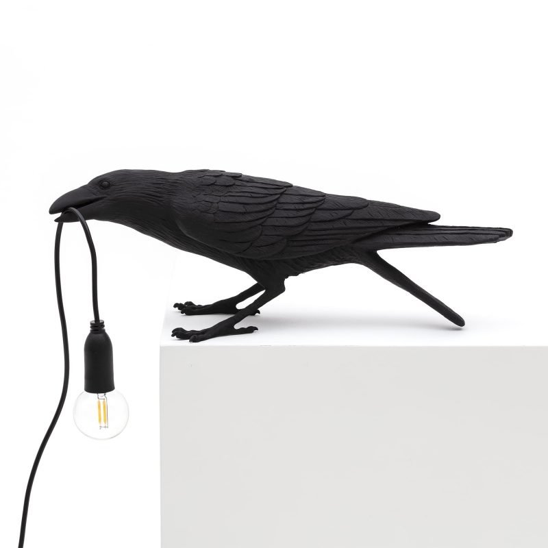 Настольная лампа Seletti Bird Lamp Black  Playing Черный в Екатеринбурге | Loft Concept 