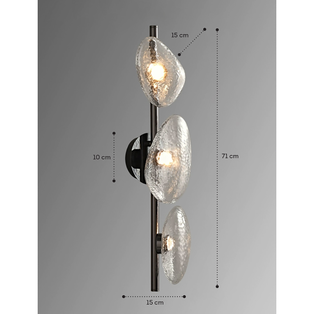 Бра LINDIS FROST LONG WALL 3 лампы Прозрачное стекло в Екатеринбурге