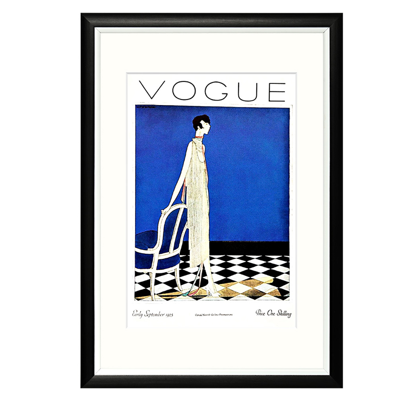 Постер Vogue September 1925 Синий Черный Белый в Екатеринбурге | Loft Concept 