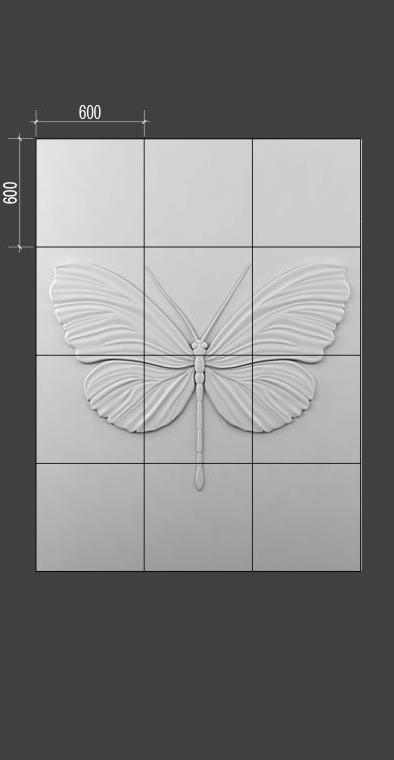 Барельеф BUTTERFLY в Екатеринбурге