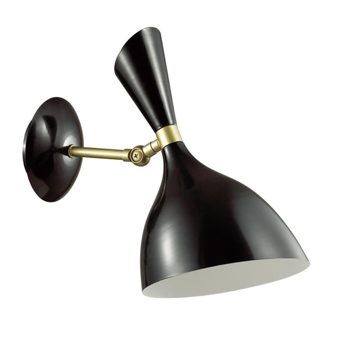 Бра Duke wall lamp Black Черный Латунь в Екатеринбурге | Loft Concept 