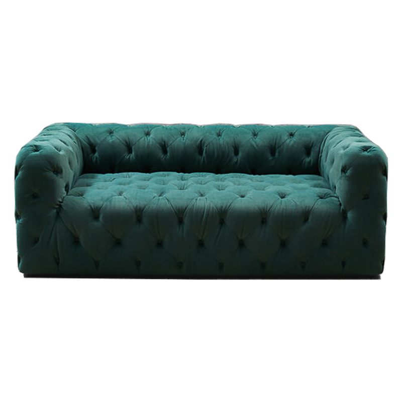 Диван Soho tufted green velor Изумрудный в Екатеринбурге | Loft Concept 