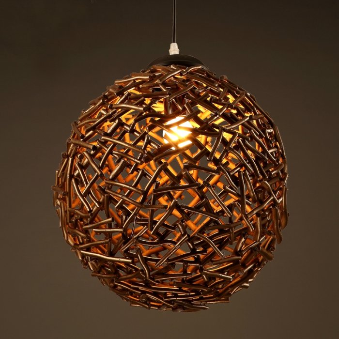 Подвесной светильник Old Wicker Pendant Sphere  в Екатеринбурге | Loft Concept 