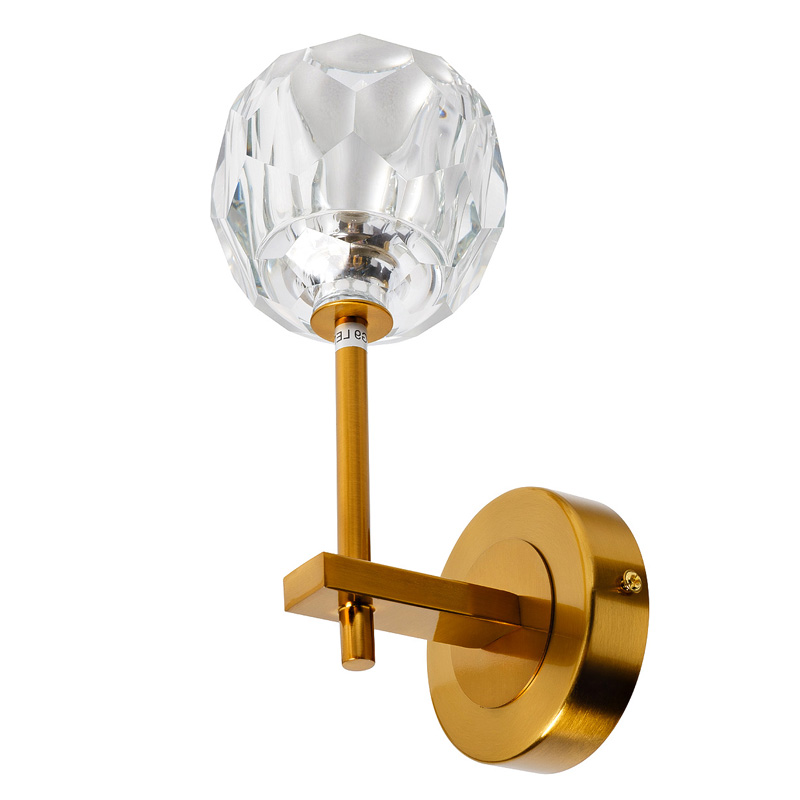 Бра RH Boule de Cristal Single Wall Lamp Gold матовое золото в Екатеринбурге | Loft Concept 