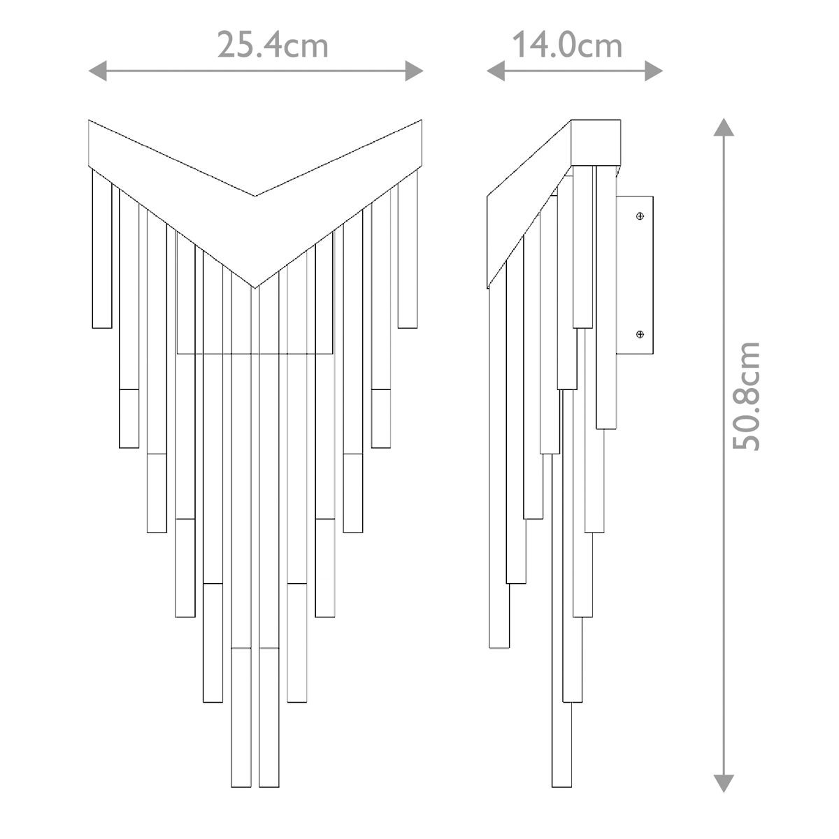 Бра с длинными прозрачными трубками Eurofase в Екатеринбурге