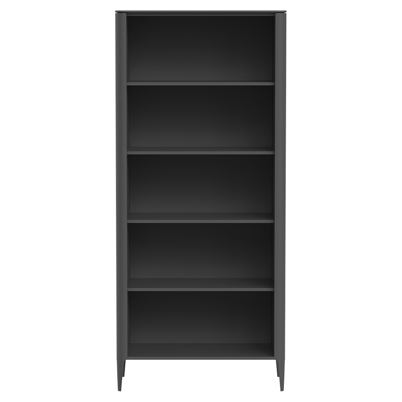 Стеллаж прямой темно-серый с открытыми полками Type  Серый в Екатеринбурге | Loft Concept 