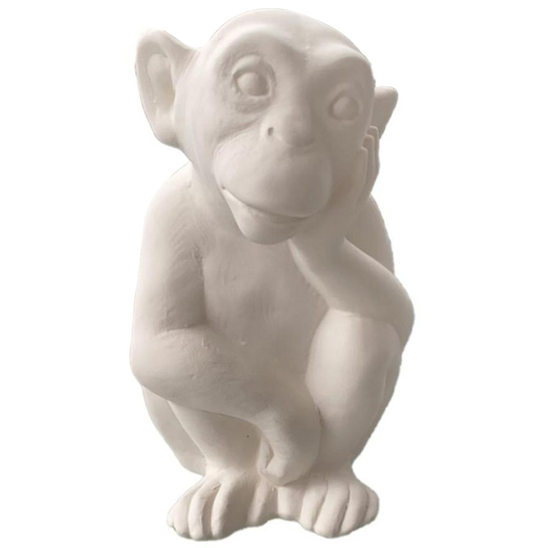 Статуэтка Abhika Monkey Bisc. Statuette Белый в Екатеринбурге | Loft Concept 