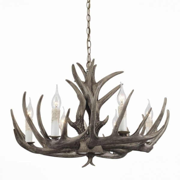 Люстра Hornland Chandelier 6 Grey Серый в Екатеринбурге | Loft Concept 