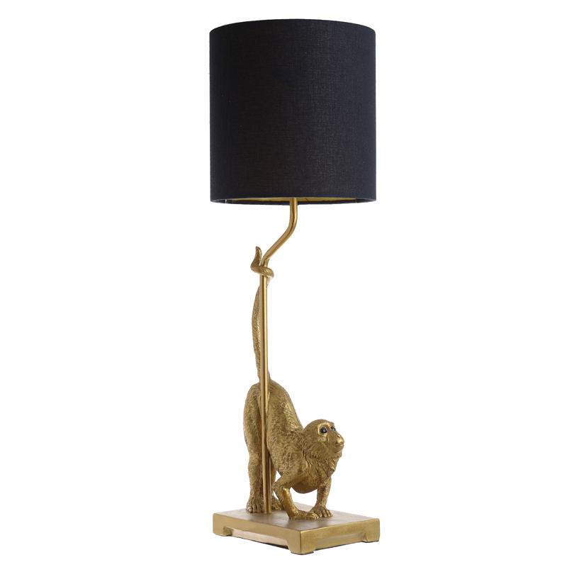 Настольная лампа Curious Monkey Table lamp Золотой Черный в Екатеринбурге | Loft Concept 