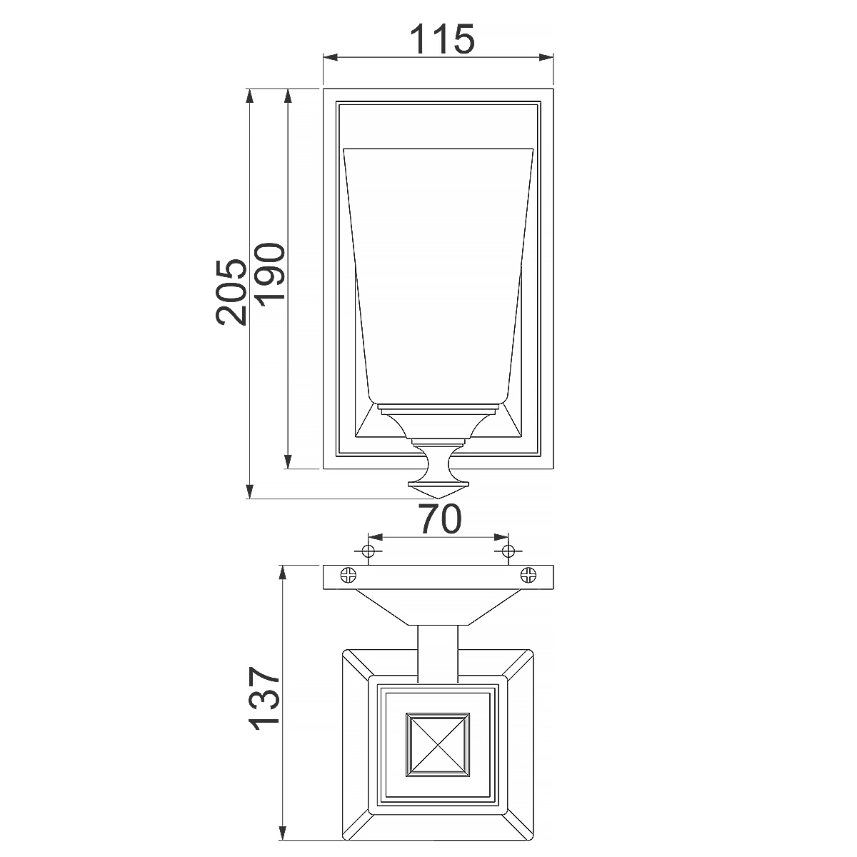 Бра с белым матовым плафоном на прямоугольном основании цвета хром Hinkley в Екатеринбурге