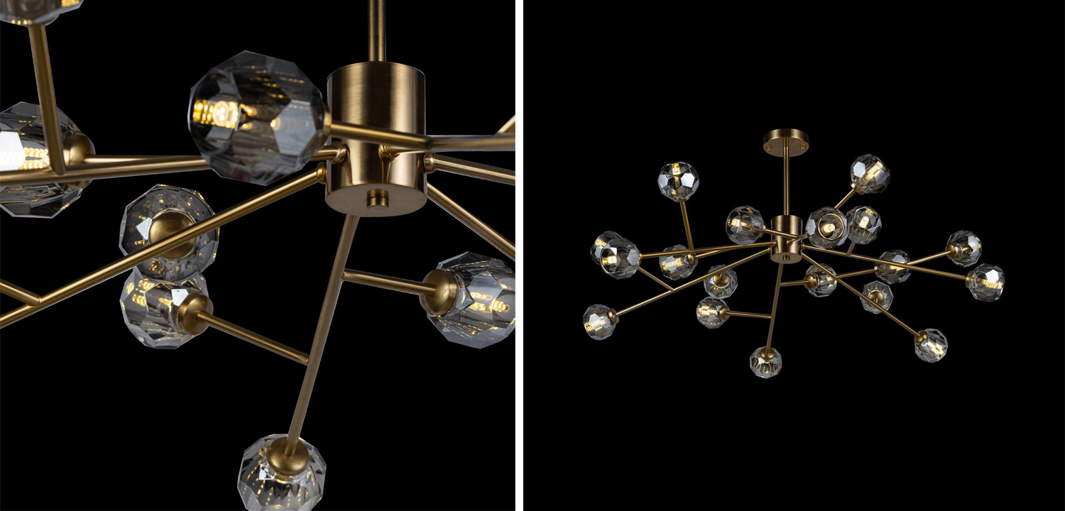 Люстра RH Boule De Cristal smoky 18 - фото №1