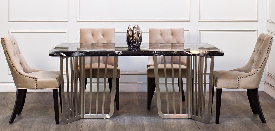 Стол Roundish Marble Lattice - фото №1