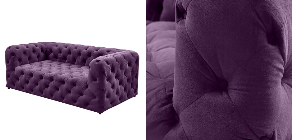 Диван Soho tufted purple velor Диван Soho tufted purple velor - Loft-Concept в Екатеринбурге