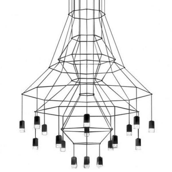 Подвесной светильник Vibia Wireflow 0315 Черный в Екатеринбурге | Loft Concept 