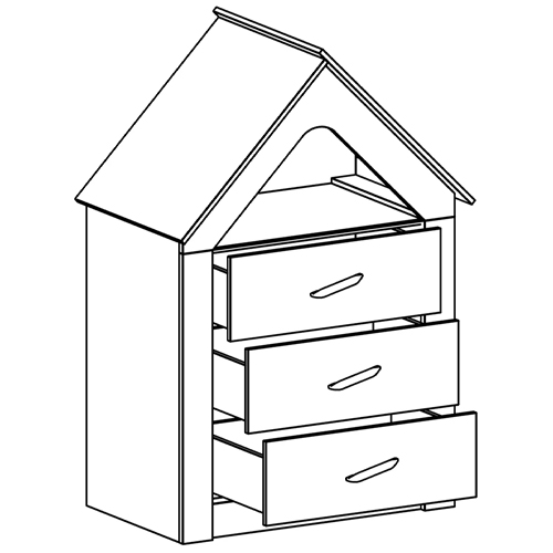 Комод в детскую Tiny Town Chest of Drawers в Екатеринбурге