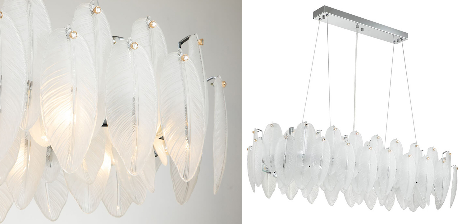 Люстра Bud Petals Chandelier Chrome Line - фото