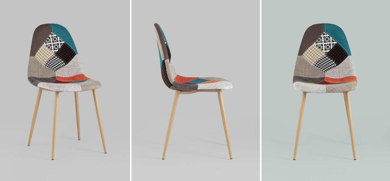 Стул Archie Chair Разноцветный Печворк - фото
