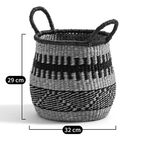 Круглая плетеная корзина Oyana Wicker Basket в Екатеринбурге