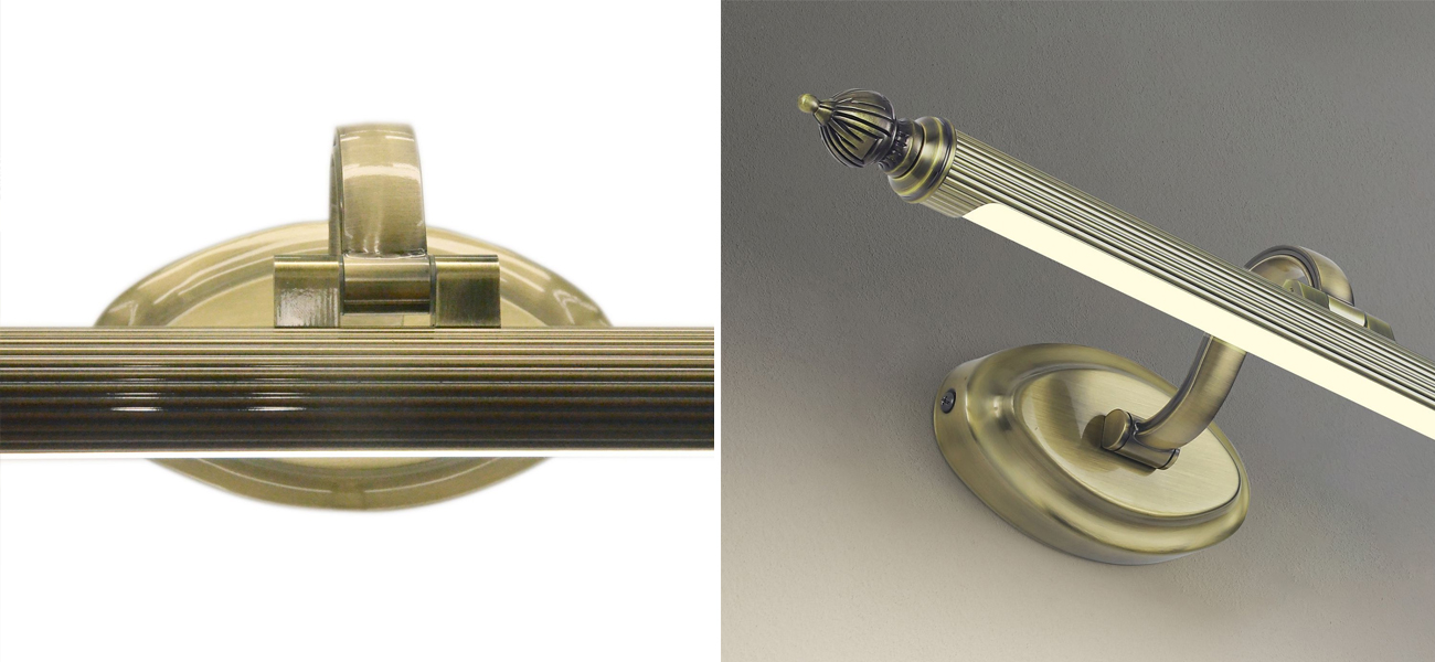 Настенная подсветка в бронзовом цвете  Cornice 71 см - фото