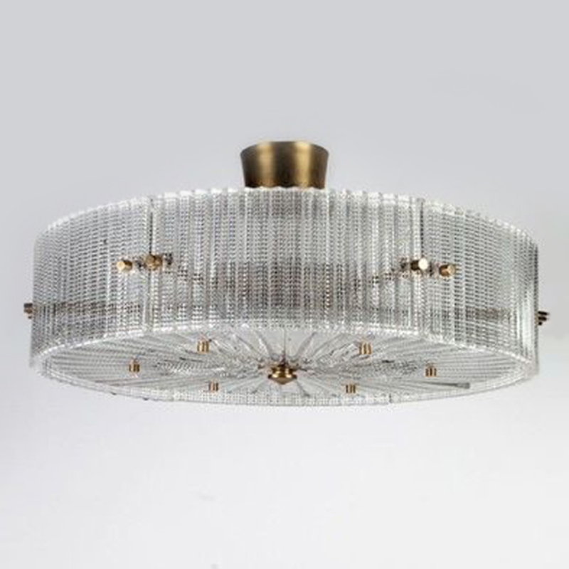 Потолочный светильник Cillian Ceiling Lamp Латунь Прозрачный в Екатеринбурге | Loft Concept 