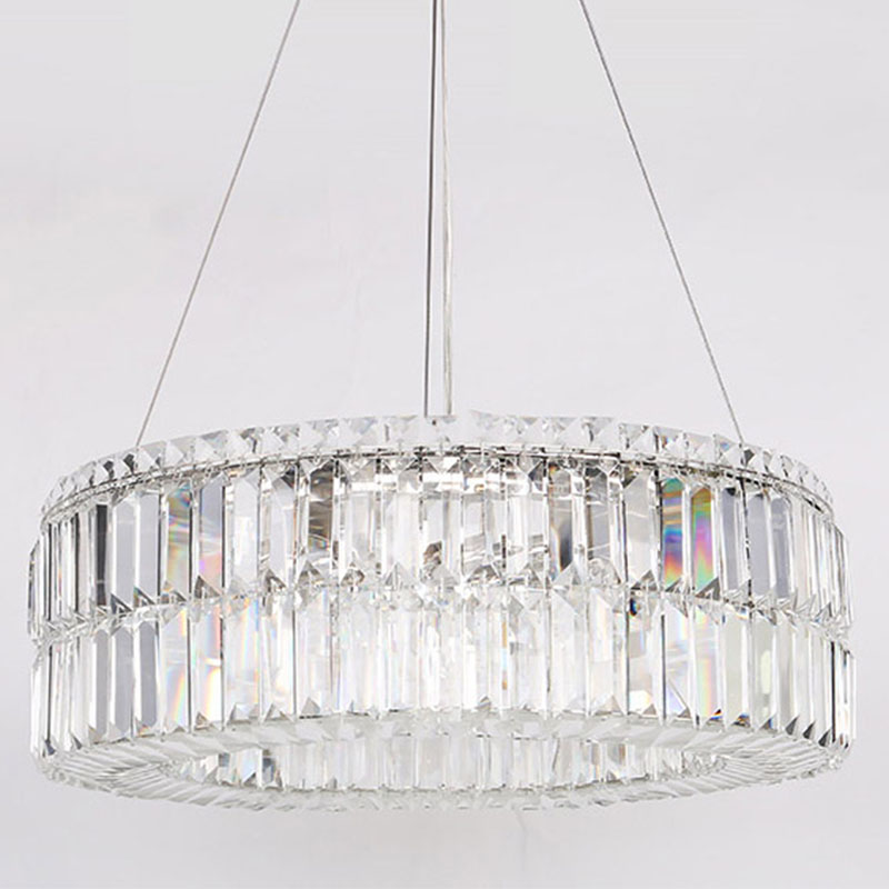 Люстра Darleen Crystal Nickel Chandelier 12 Никель Прозрачный (Transparent) в Екатеринбурге | Loft Concept 