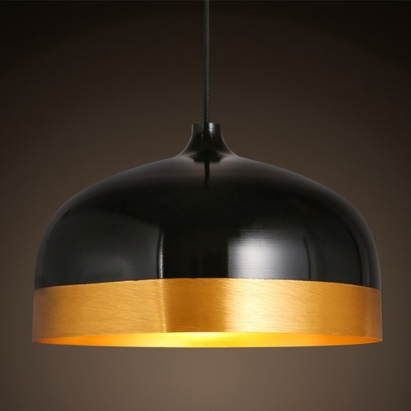 Подвесной светильник Cone Lux Pendant Black Черный Глянцевое золото в Екатеринбурге | Loft Concept 