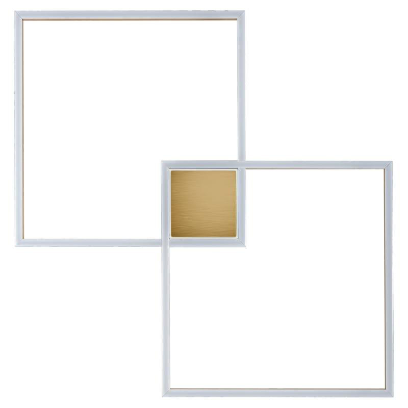 Потолочный светильник Squares Geometrical Shape Ceiling Light Золотой Белый в Екатеринбурге | Loft Concept 