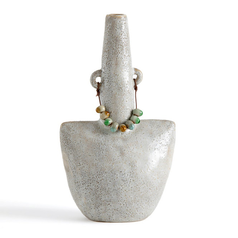 Ваза Ceramic Vase Beads On The Ears Бежевый в Екатеринбурге | Loft Concept 