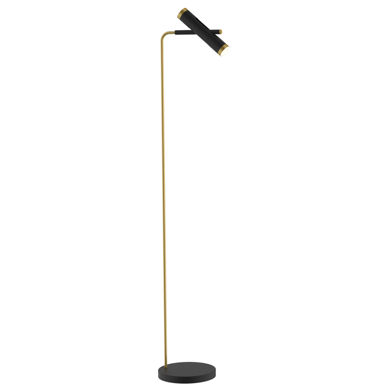 Торшер Rainer Floor Lamp black Черный Золотой в Екатеринбурге | Loft Concept 