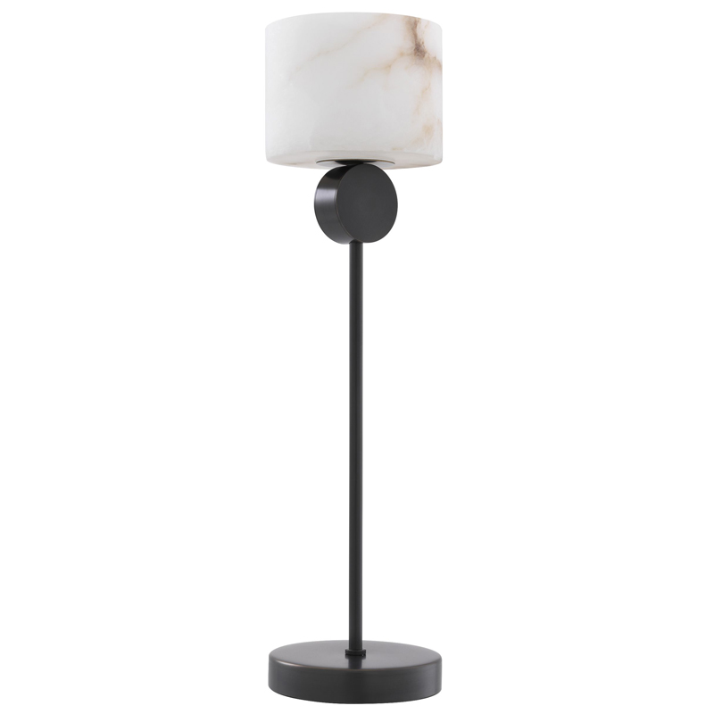 Настольная лампа Eichholtz Table Lamp Etruscan Bronze Темная бронза Белый в Екатеринбурге | Loft Concept 