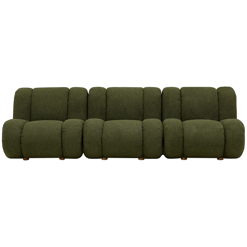 Модульный диван Erasmus Modular Sofa Green Зеленый Коричневый в Екатеринбурге | Loft Concept 