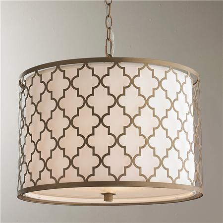 Люстра Contempo Arabesque Convertible Drum Pendant Латунь в Екатеринбурге | Loft Concept 