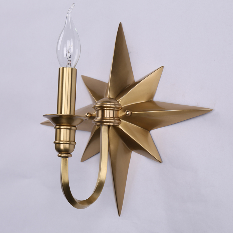 Бра Base Star Wall lamp Single Латунь в Екатеринбурге | Loft Concept 