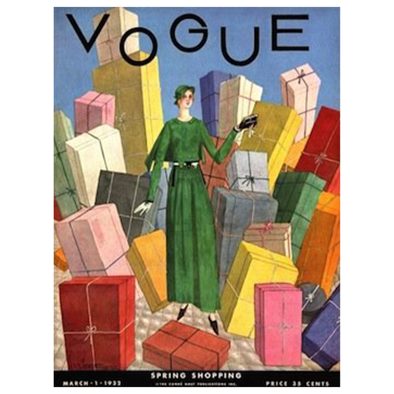 Постер Vogue Cover 1932 March  в Екатеринбурге | Loft Concept 