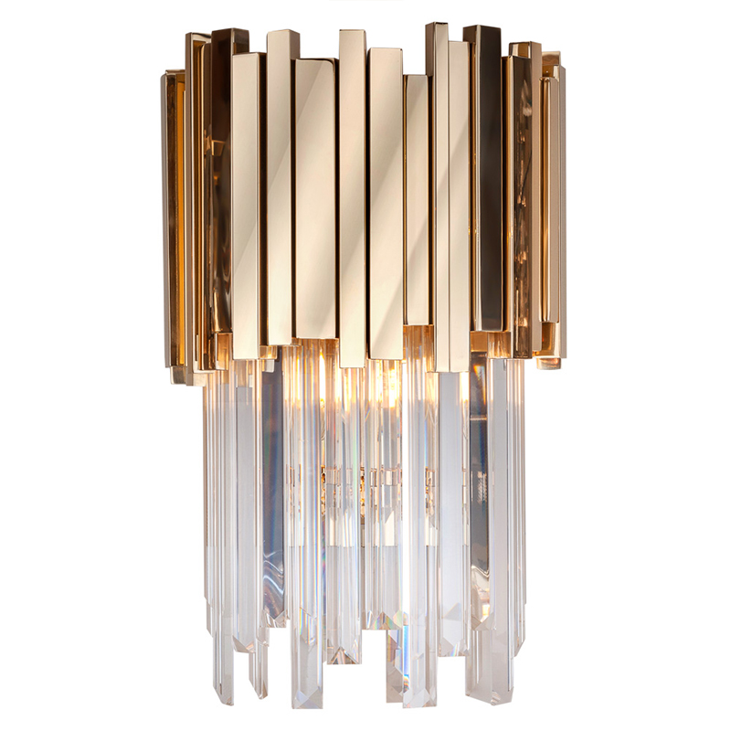 Бра Luxxu Modern Cascade Wall Lamp Gold 40 Золотой Прозрачное Стекло в Екатеринбурге | Loft Concept 