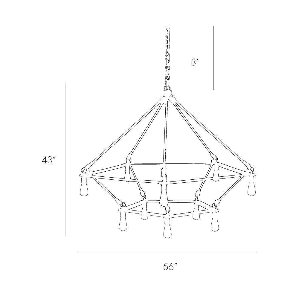 Люстра Arteriors MCINTYRE TWO TIERED CHANDELIER в Екатеринбурге