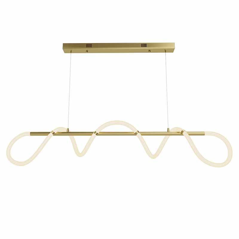 Люстра Luke Lampco Tracer Chandelier Gold Line Белый Золотой в Екатеринбурге | Loft Concept 