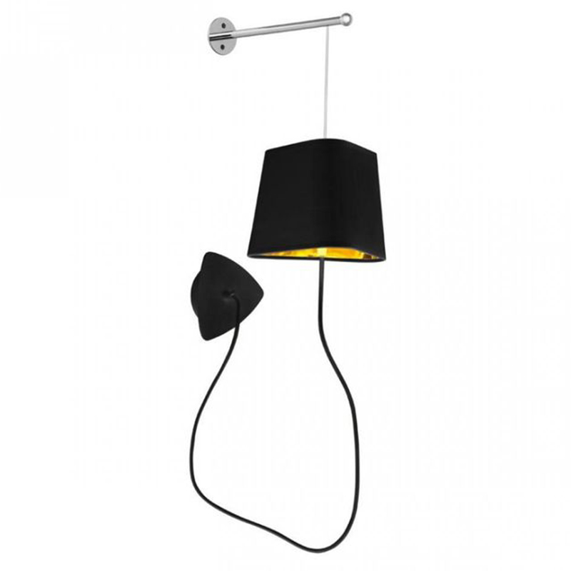 Бра Designheure Lighting Black Wall Lamp Золотой Черный в Екатеринбурге | Loft Concept 